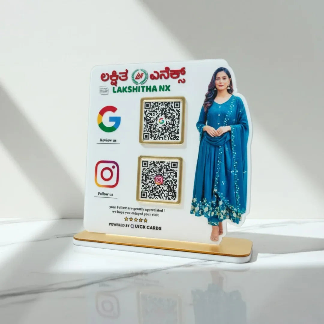 Clothing 2 QR Standee - Quick Cards